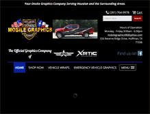 Tablet Screenshot of mobilegraphicstx.com